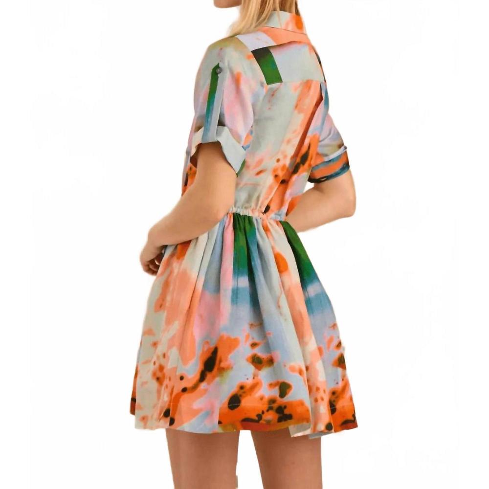 NEW HUNTER BELL peyton mini dress in lava lamp - Picture 2 of 6